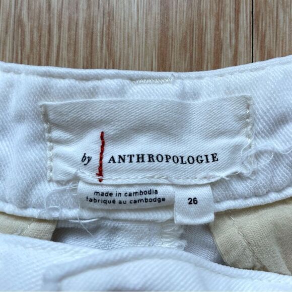Anthropologie White Scout Tapered Ankle Pants - Size: 26 - Picture 4 of 12